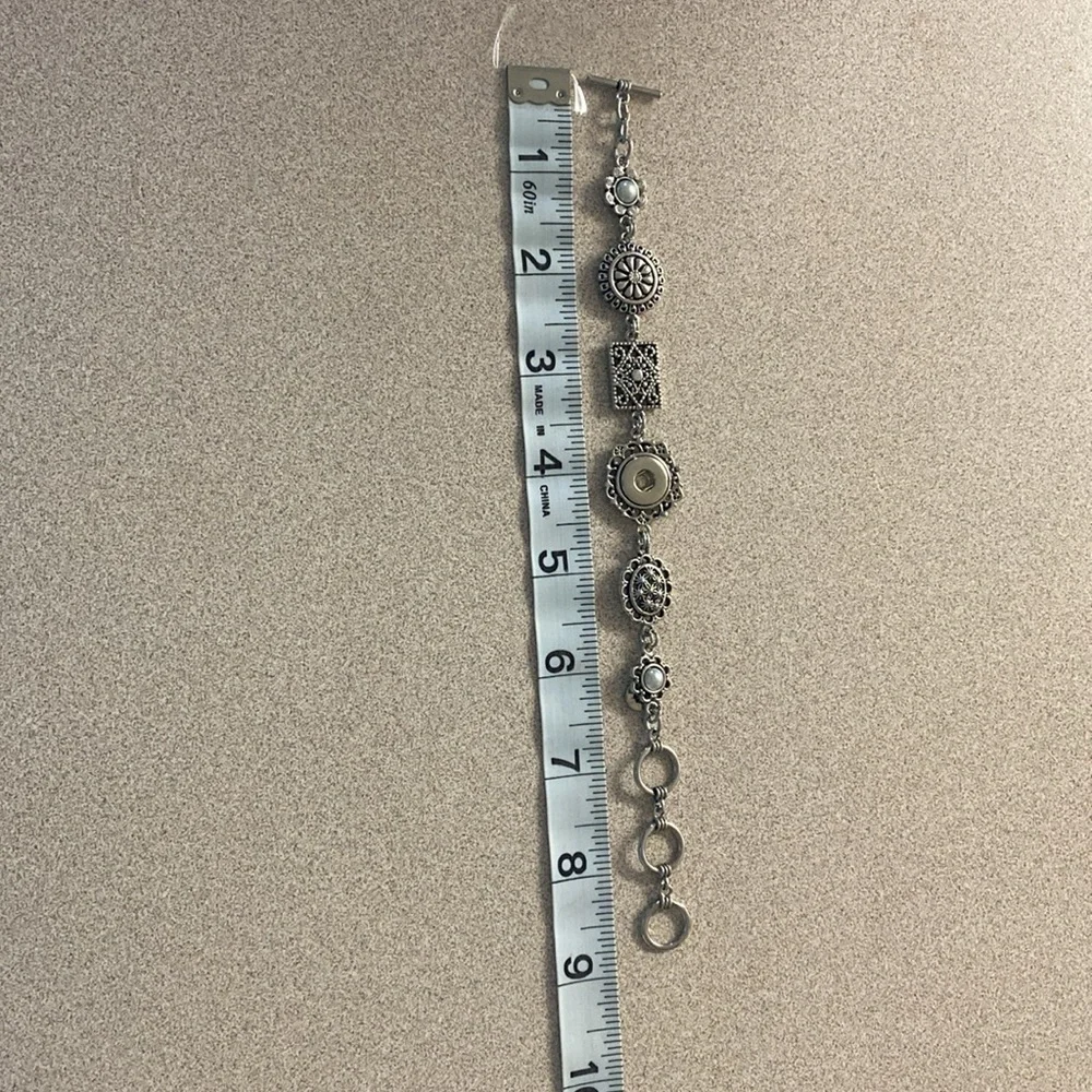 Ginger Snaps Silver Poetic Bracelet (Petite Snaps)